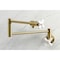 Kingston Brass KS4107PX Wall Mount Pot Filler, Brushed Brass KS4107PX - alternate 4